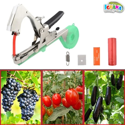 Градински Клещи за Връзване на Лозя, Домати, Цветя и Насаждения с Лента и Телчета