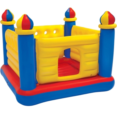 Детски надуваем батут Замък INTEX 175x175x135см 48259NP Jump-O-Lene 