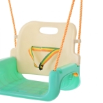 Детска Люлка 3в1 Зелено  Бежова Седалка с Колани за Безопасност за Дом И Градина