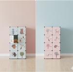 Детска модулна етажерка 144х74х36см детски шкаф, органайзер