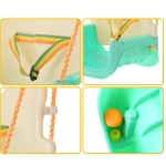 Детска Люлка 3в1 Зелено  Бежова Седалка с Колани за Безопасност за Дом И Градина