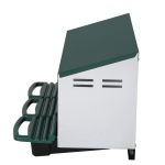 Гнездо за Кокошки Носачки Автоматично с Колектор за Яйца, Метално, 3 Отделения