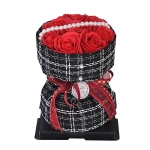 Букет oт  Сапунени Рози и Перли Iguana For You , 22см x17см, Червен