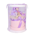 	Подаръчна Кутия с Плюшени Играчки и Декоративен Букет, Sweetie от Iguana.bg,  Цвят Lavender , 31 см х 22 см.