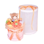 Подаръчна Кутия с Плюшени Играчки и Декоративен Букет, Sweetie от Iguana.bg, Оранжев  Цвят , 31 × 22 см