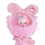 Букет My Melody с диадема, 40 см x14 см, Розов