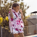 Детско Хавлиено Пончо Хелоу Кити, Hello Kitty 50х111 см