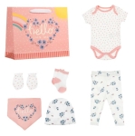 Комплект за Изписване от Памук 8 Части за Момиче – Подаръчен Бебешки Сет