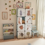 Детска модулна етажерка 144х74х36см детски шкаф, органайзер