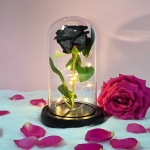 Светеща LED Роза в Стъкленица с USB Зареждане, 3 Цвята, Луксозна Подаръчна Кутия