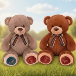 Мече с Цветни Лапички  и Панделка , 80см 