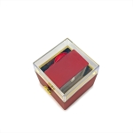 Въртяща се Кутия Изненада с Нежна Сапунена Роза, Iguana Rotating Jewelry Box, акрил Бордо