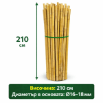 Колчета за домати от бамбук 180см / 210см кол, бамбукови пръчки 1,80м или 2,10м Iguana.bg