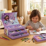 Рисувателен комплект триетажно куфарче Габи Къщата На Куклите Gabby's Dollhouse