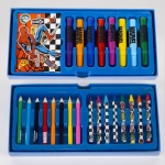 Рисувателен комплект триетажно куфарче с Моливи, Флумастери И Бои Спайдърмен Spider-Man Отмъстителите Avengers