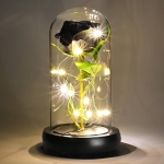 Светеща LED Роза в Стъкленица с USB Зареждане, 3 Цвята, Луксозна Подаръчна Кутия