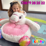 Плюшен фотьойл за деца и домашни любимци, Детско плюшено столче, 6 модела, 50х50х45см