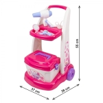 Фризьорски Комплект с Количка, Куфар и Аксесоари в Кутия 55×37×37