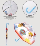 Детски Чадър Механичен Прозрачен Пес Патрул, Paw Patrol