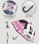 Детски механичен чадър полиестер с Мини Маус Minnie Mouse