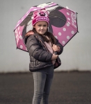 Детски механичен чадър полиестер с Мини Маус Minnie Mouse