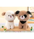 ПЛЮШЕНО КУЧЕ С ФИШУ 23 СМ 2 ЦВЯТА : Цвят - Кафяв