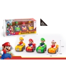 Комплект 4 колички Супер Марио, Super Mario