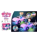 ДЕТСКА КОЛА НА БАТЕРИИ С ПУШЕК И КУКЛА