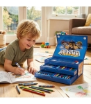 Рисувателен комплект триетажно куфарче Пес Патрул, Paw Patrol