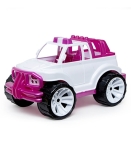 Голям Полицейски Джип 40см, Бял, Розов