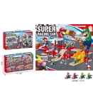 Паркинг Супер Марио, Super Mario на 2 Нива с 2 Коли и Пързалка