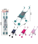 Пластмасова Количка за Кукли Лятна 4 Цвята