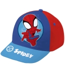 БЕБЕШКА ШАПКА С КОЗИРКА SPIDER-MAN 2 ЦВЯТА 44/46 : Цвят - Червен
