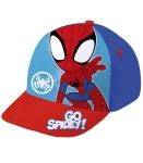БЕБЕШКА ШАПКА С КОЗИРКА SPIDER-MAN 2 ЦВЯТА 44/46 : Цвят - Червен
