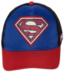 ДЕТСКА ШАПКА С КОЗИРКА, МРЕЖА И БРОДЕРИЯ SUPERMAN 51/54