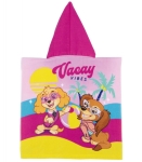 Детско Хавлиено Пончо Пес Патрул Момиче Paw Patrol 50х100 см