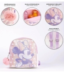 Раница за Детска Градина с Брокат Мини Маус Minnie с 1 Отделение и Ключодържател