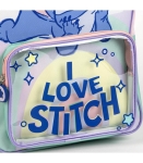 Раница за Детска Градина Ститч Stitch с Голям и Прозрачен Малък Преден Джоб