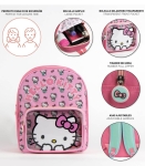 Раница за Детска Градина Hello Kitty с Голям и Прозрачен Малък Преден Джоб