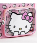 Раница за Детска Градина Hello Kitty с Голям и Прозрачен Малък Преден Джоб