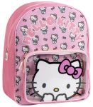 Раница за Детска Градина Hello Kitty с Голям и Прозрачен Малък Преден Джоб
