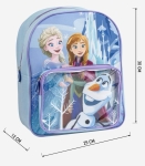Раница за детска градина с голям и малък джоб Frozen Elsa Anna Olaf, Замръзналото кралство Елза, Анна и Олъф