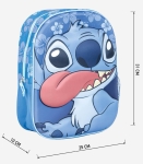 Раница за детска градина  3D Ститч Stitch с 1 Отделение и Страничен Джоб