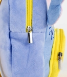 Раница за Детска Градина Плюшена Стич Stitch с Голям и Малък Жълт Джоб и Ушички