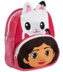 Раница за Детска Градина Плюшена с Преден Джоб Габи Gabby с Голям и Малък Джоб и Ушички Gabby