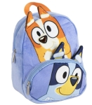 Раница за Детска Градина Плюшена с Преден Джоб Блуи Bluey с Голям и Малък Джоб и Ушички Bluey