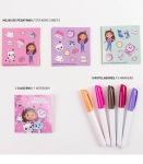 Детска Раница за Оцветяване Габи Gabby's Dollhouse с маркери и стикери 