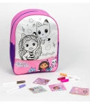 Детска Раница за Оцветяване Габи Gabby's Dollhouse с маркери и стикери 