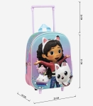 Детска Раница 3D С Колелца Габи Gabby's Dollhouse