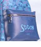 Кожена Раница за Детска Градина Стич Stitch с Голям и Малък Джоб